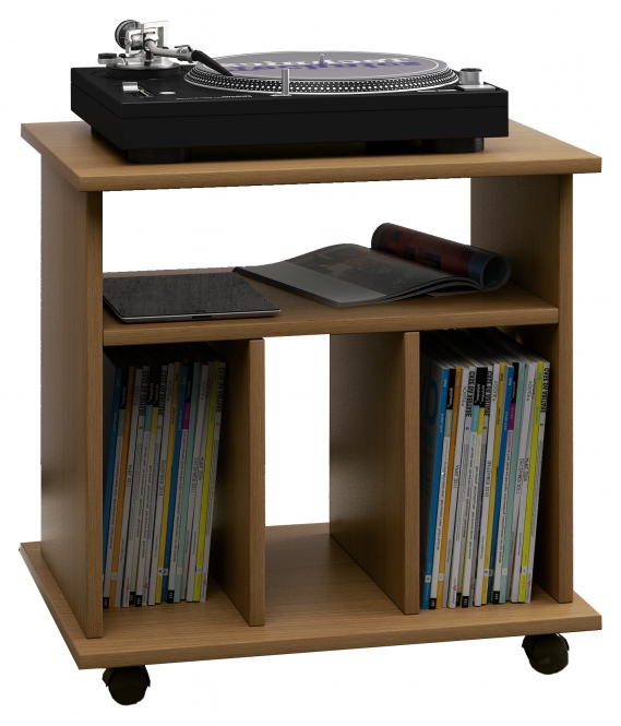 VCM Gruppe | Holz Schallplatten Beistelltisch Retal